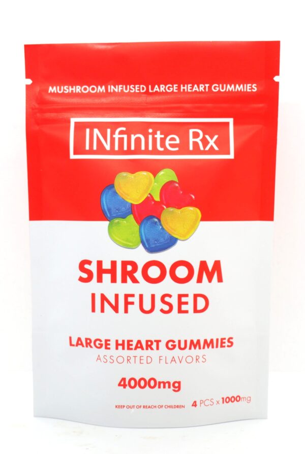 Buy INfinite Rx Shroom Infused Large Heart Gummies Edibles (4000mg) online