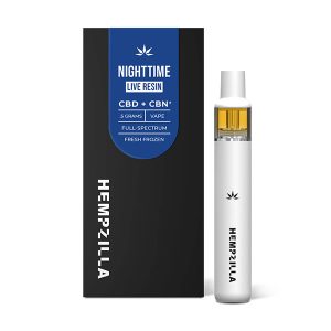 Hempzilla CBD Live Resin Nighttime Disposable 500mg