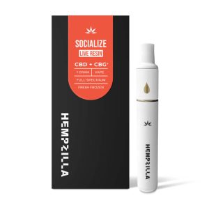 Hempzilla CBD Live Resin Socialize Disposable 1g