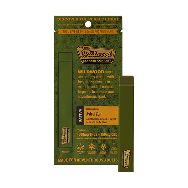Wildwood THCa Liquid Diamond Disposable 2g For Sale